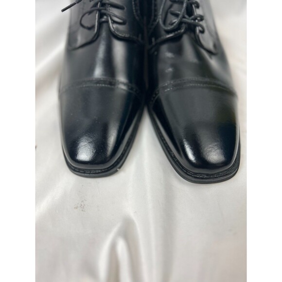 Stacy Adams Men’s Dress Shoes 11.5M Black Cap Toe Oxford Lace Up Formal Leather - Picture 4 of 8